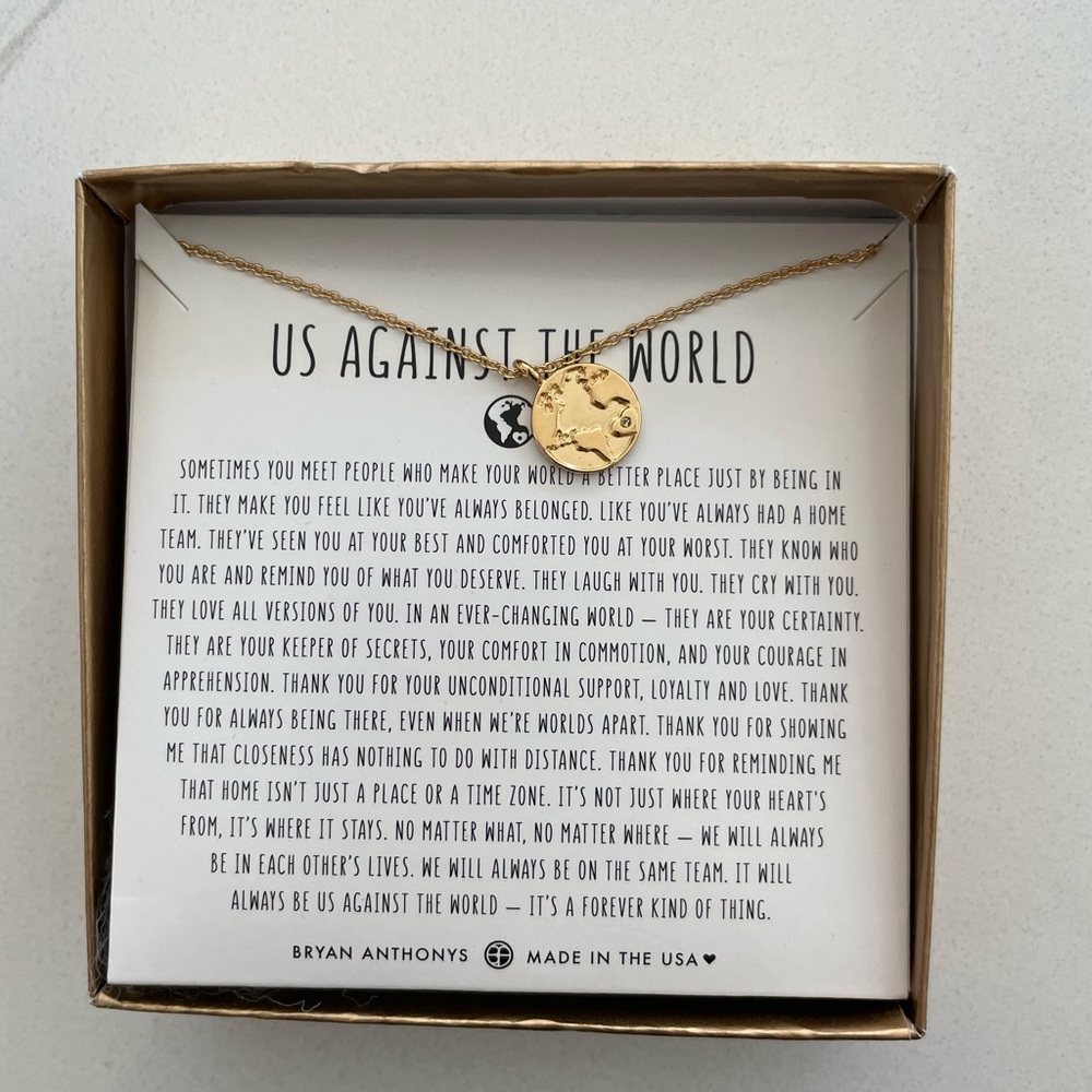 Bryan Anthony’s us against the world necklace